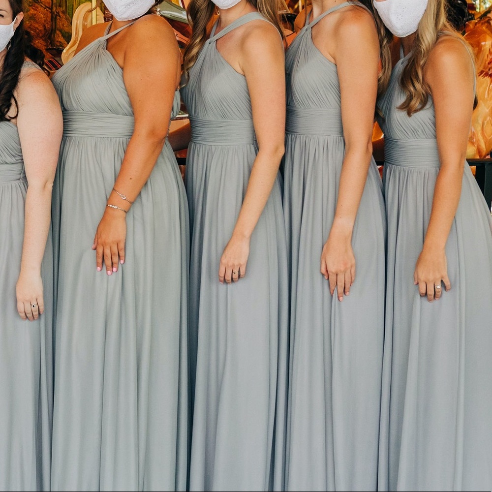 Azazie dress grey